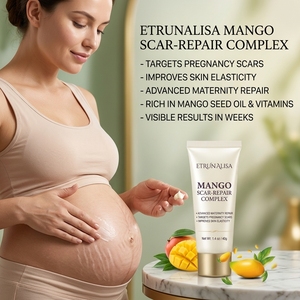 Crème ETRUN ALISA à marque privée, à la mangue, à l'<span class=keywords><strong>aloe</strong></span> <span class=keywords><strong>vera</strong></span> <span class=keywords><strong>et</strong></span> à la vitamine E, pour l'élimination des <span class=keywords><strong>vergetures</strong></span>, des cicatrices <span class=keywords><strong>et</strong></span> des brûlures, <span class=keywords><strong>et</strong></span> la réparation des <span class=keywords><strong>anciennes</strong></span> cicatrices. - Product Image 2