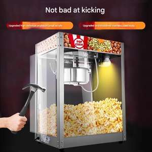 Máquina Expendedora de Palomitas de Maíz Comercial Automática con Carrito, Máquina de Palomitas de Maíz Eléctrica o a Gas de Acero Inoxidable, Máquina de Palomitas de Maíz Móvil - Product Image 4