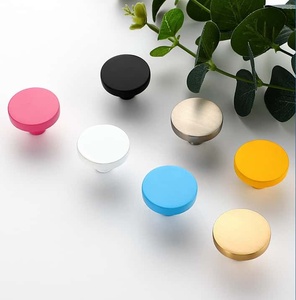 ידיות עגולות בצבע מקרון מצויר עם חור יחיד - ידיות לחדר ילדים לארון/מגירה/ארון/רהיטי טאטאמי - Product Image 6