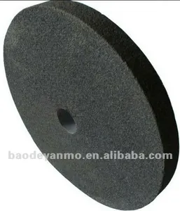Roda de moagem de carboneto de silicone grande, preto para ferro, disco de moagem reto