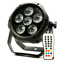 Projecteur de scène à haute luminosité DMX et sans fil 90w, batterie étanche rgbwa uv 6 en 1
