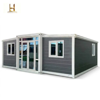 Casa Contenedor Plegable Prefabricada Personalizada de 20 y 40 Pies, Expandible, con Diseño Moderno para Uso en Edificios de Oficinas y Villas