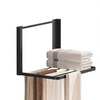 Étagère de rangement magnétique peu encombrante, pliable latéralement, multi-usages, pour machine à laver