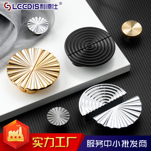 Lgcdis Furniture Cabinet Handles Plastic Semi Circular Drawer <b>Knobs</b> Minimalist Design Easy Installation - Product Image 4