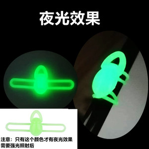 Support de hameçon en Silicone, diamètre 6.5mm-15mm, accessoire de canne à pêche qui brille la nuit, pour la pêche en eau douce, utilisation en extérieur - Product Image 3