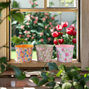 Venta al por mayor Mini macetas de flores hechas a mano negro forma redonda Ecológico Planta de <span class=keywords><strong>hierro</strong></span> Macetas para ventanas Jardín Granja - Product Image 2