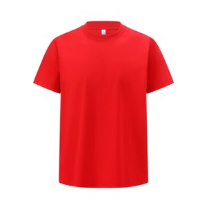 T-shirt vintage à logo imprimé tendance, variante tissée en mélange coton-polyester, coupe ample confortable, qualité supérieure, unisexe, couleur unie - Product Image 3