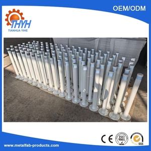 Ограждающий столбик из углеродистой стали с сертификатом ISO 9001, с белым порошковым покрытием, производство Шаньдун - Product Image 5