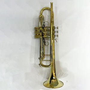 Trompette artisanale en <span class=keywords><strong>laiton</strong></span> jaune de qualité professionnelle, fabrication OEM, qualité supérieure, pour professeur de trompette - Product Image 1