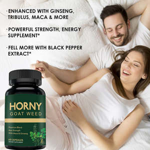 VitaHall Erkekler İçin Horny Goat Weed Maca Kökü Ekstresi Kapsülleri-60 Kapsül/Şişe %100 Doğal Bitkisel Takviye Enerji Detoksu - Product Image 5