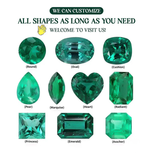 พลอยแซมเบียกลมแบบหลวมสีเขียวมรกตขนาดต่างๆที่ได้รับการรับรอง - Product Image 5