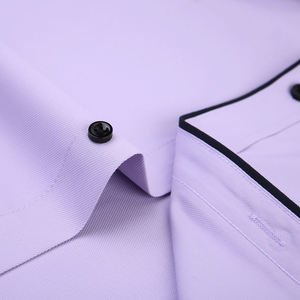 Abbigliamento professionale con LOGO camicia da lavoro bianca a maniche lunghe da uomo <span class=keywords><strong>Slim</strong></span>-<span class=keywords><strong>Fit</strong></span> Non stiratura Plus Size monopetto formale per l'autunno - Product Image 4