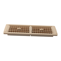 Grille d'aération ABS Ventilateurs de climatisation de voiture Beige Dual Slot Square Swivel Air Vent 269*71mm ForConstruction Modified Vehicles