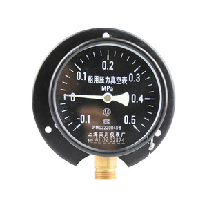YC-100T Marine Pressure <b>Gauge</b> 0.5 MPa Brass Steel <b>Thread</b> Connection Shanghai Factory Made - Product Image 3