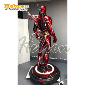 Statua di Iron Man MK50 a Grandezza Naturale con Ali, Action Figure <span class=keywords><strong>Marvel</strong></span> in Resina, Figurina Stile Angelo per Decorazione Negozio - Product Image 6