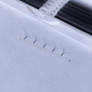 Nouveau et vente chaude de marque privée préfabriqué Fan Clover Soft Volume C <span class=keywords><strong>D</strong></span> Curl Extension de cils Foxy 4D W Lash Extension - Product Image 3