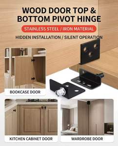 Bisagra pivotante CT de acero inoxidable para puerta de armario, <span class=keywords><strong>eje</strong></span> de soporte tipo 7, herraje para puerta de armario de madera, mecanizado CNC - Product Image 4