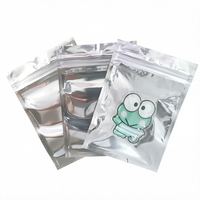Sacs à fermeture éclair personnalisés, sacs en plastique, sacs en aluminium translucides argentés, sacs auto-scellants, pochettes à fermeture éclair transparentes refermables