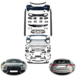 Kit de carrosserie de mise à niveau de la manufacture XT pour mercedes-benz classe A W177 2019-2024 à <span class=keywords><strong>AMG45</strong></span> modèle de berline à hayon jupe latérale de calandre de pare-chocs - Product Image 1