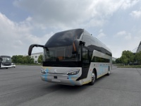 Autocar de luxe TENGLONG 12m à double pare-brise, 51 sièges, toilettes intégrées, sortie d'usine