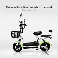 Mini Bicicleta Eléctrica de 48V, Scooter Eléctrico Ligero con Cesta, Dos Asientos, Bicicleta Eléctrica Portátil para Adultos, para Desplazamientos Urbanos