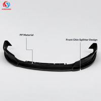 Vente en gros usine : Lame de pare-chocs avant en PP pour Ford Mustang V6 GT 2013 2014, Spoiler avant et séparateur