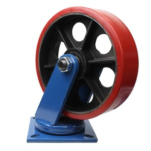 Stainless Steel Iron Rubber Polyurethane 4 Inch Nylon Swivel Caster <b>Wheel</b> Dual <b>Lock</b> Brake Water Resistant Heavy Duty Food - Product Image 1