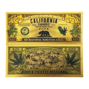2026 Nice America sun hemp bankbiljetten in 24K verguld goud voor verzameling - Product Image 2
