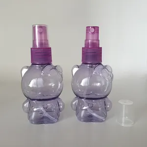 Heißer verkauf kunststoff 50 ml cartoon tier bär form nebel spray flasche, cartoon parfüm öl reise flasche nachfüllbare bpa frei