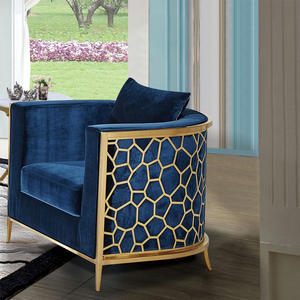 เก้าอี้โซฟาเดี่ยวสำหรับห้องนั่งเล่นห้องนั่งเล่นผ้ากำมะหยี่ตกแต่งทันสมัยออกแบบได้ตามต้องการ - Product Image 3