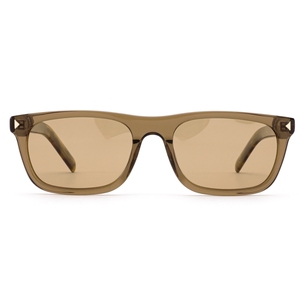 Lunettes de soleil carrées vintage, monture plate, verres marron, monture en PC, protection UV400, unisexe, pour usage quotidien en extérieur - Product Image 6
