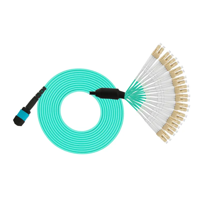 Fiber optik yama kablosu SC konektörü MPO çoklu mod dubleks Fiber 3.0 Lszh 10m-15m