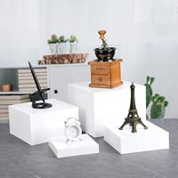 Socle en acrylique présentoir alimentaire blanc Buffet Riser Cube Dessert vitrine gâteau socle support acrylique fête de mariage