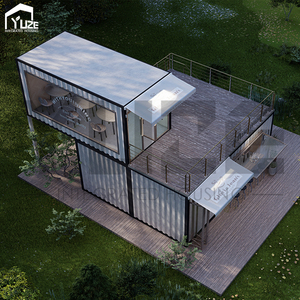 Thiết kế hiện đại di động hai câu chuyện khung thép vận chuyển cà phê <span class=keywords><strong>container</strong></span> cửa hàng với terras - Product Image 1