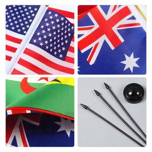 Promotional <b>Mini</b> Mexico Desktop Flag Custom Solid Plastic All National <b>Table</b> Flag with USA Office Desk Flags - Product Image 2