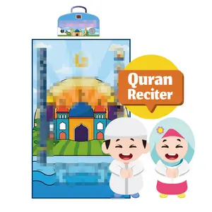 Sajadah électronique pour enfants tapis éducatif islamique poche personnalisée mousse à mémoire de forme musulman interactif pour enfants tapis de prière parlant