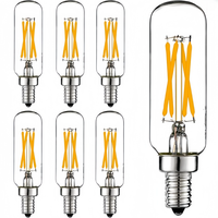 Bombilla LED Candelabro LEDORA C35 E12, No Regulable, 2W/4W/6W, Filamento Flexible de 360 Grados, Cristal, Alimentación CC, Energy Star
