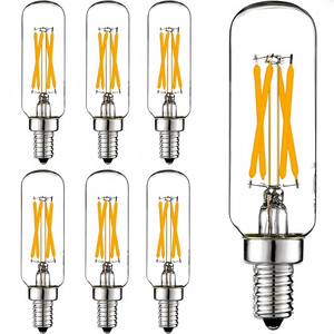 LEDORA C35 E12 Base Candelabro <span class=keywords><strong>Non</strong></span> Dimmerabile 2W/4W/6W Lampadina <span class=keywords><strong>LED</strong></span> a Filamento Flessibile a 360 Gradi in Vetro, Alimentazione DC, Certificazione Energy Star - Product Image 1