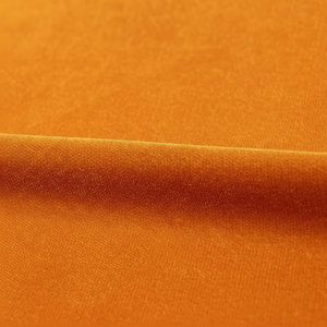 Personnalisé Orange Micro Velours Polyester Tissu Court Peluche Noël Velours Textiles Écologique Solide Tissé Mariages Filles - Product Image 1