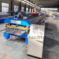 Machine de formage de rouleaux de tôles trapézoïdales IBR pour toiture, découpe hydraulique automatique PLC pour bardage mural en acier