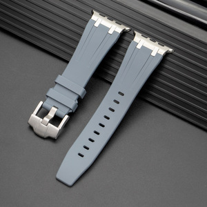 Nuovi Cinturini di Lusso in Silicone per Smartwatch Serie <span class=keywords><strong>6</strong></span> <span class=keywords><strong>7</strong></span> 8 Ultra, Cinturino in Metallo e Gomma da 44mm 45mm 49mm - Product Image 4