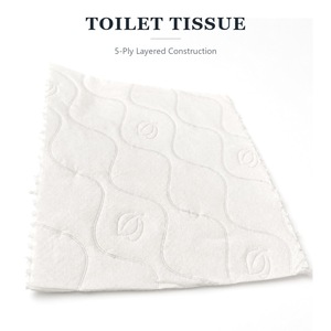 Papier toilette blanc gaufré, 350 feuilles par rouleau, doux, standard, pour salle de bain - Product Image 3