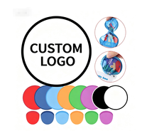 Éventail pliant rond souple personnalisé avec pochette, disque volant pliable avec logo personnalisé et poche