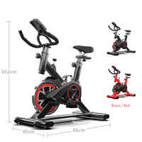 Vélo de spinning d'intérieur robuste et réglable pour la maison, avec volant d'inertie de 4 kg et capacité de charge maximale de 100 kg, vente en gros directe usine