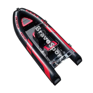 Bateau pneumatique personnalisé RIB 480 Deep V en fibre de verre avec coque en Hypalon/PVC et siège conducteur surélevé, modèle 2026 - Product Image 4