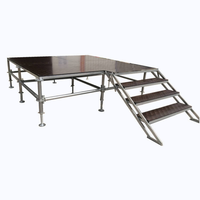 Plateforme de Scène Modulaire Élégante et Durable en Acier, Vente Directe Usine, Idéale pour Événements Extérieurs, Concerts, Location, Mariages et Banquets