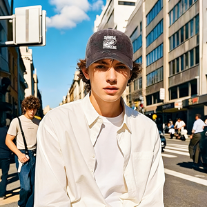 Gorra <span class=keywords><strong>de</strong></span> Béisbol Deportiva <span class=keywords><strong>de</strong></span> Algodón Lavado Estilo Vintage, Sin Estructura, <span class=keywords><strong>de</strong></span> Mezclilla, Retro, Ajustable, <span class=keywords><strong>de</strong></span> 6 Paneles, con Bordado - Product Image 6