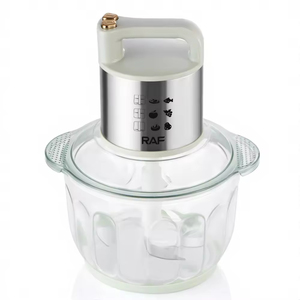 Kitchen Big Capacity 5L Glass Jar Yam Pounder <b>Vegetable</b> Onion Chopper Food Processor Meat Grinder - Product Image 3