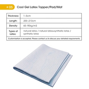 Custom Breathable Cooling Pure Rubber <strong>Mattress</strong> Sleep <strong>Bed</strong> Pad Hypoallergenic Mat Orthopedic Natural Latex Bamboo <strong>Mattress</strong> <strong>Toppers</strong> - Product Image 5