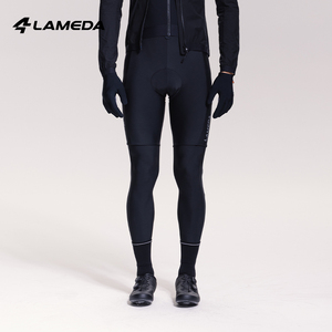 Collants de cyclisme thermiques en polaire pour hommes personnalisés, coupe-vent, rembourrés, pantalons de vélo de route <span class=keywords><strong>VTT</strong></span> en gros - Product Image 1